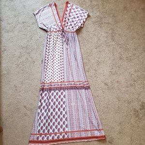 Multicolor Patterned Maxi Dress